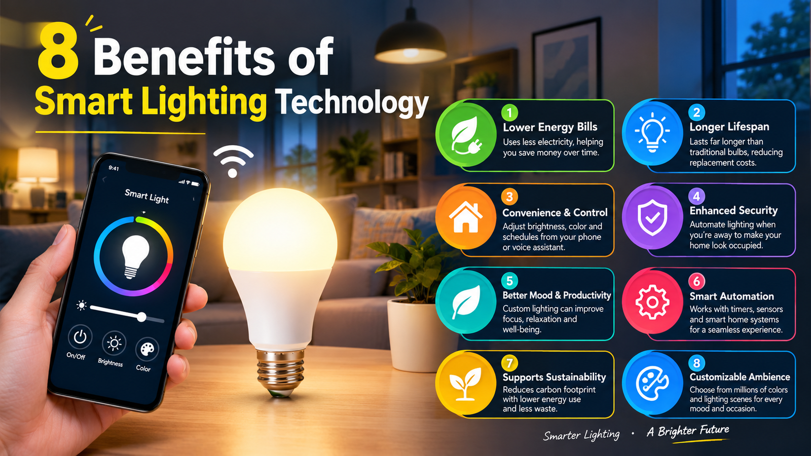 8 Benefits of Smart Lighting Technology